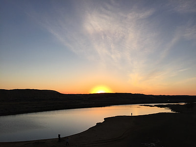 deserto, natura, Viaggi, tramonto, cielo