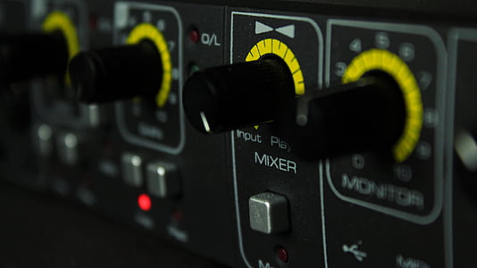 controlador, Mesclador, producció musical, botó, àudio, so, interfície