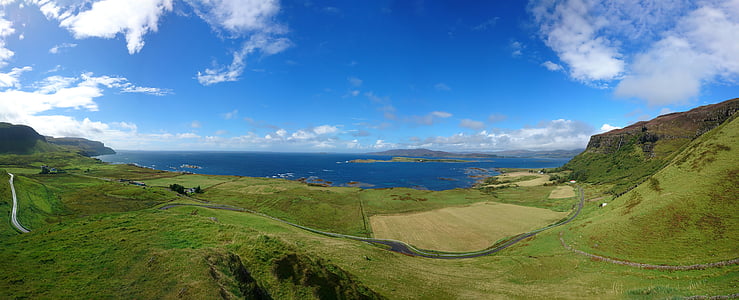 景观, 苏格兰, 岛上的纱布, 英国, 苏格兰, 风景名胜, 自然