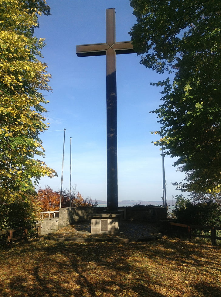 教会, 十字架, hülfensberg, 宗教, 信心