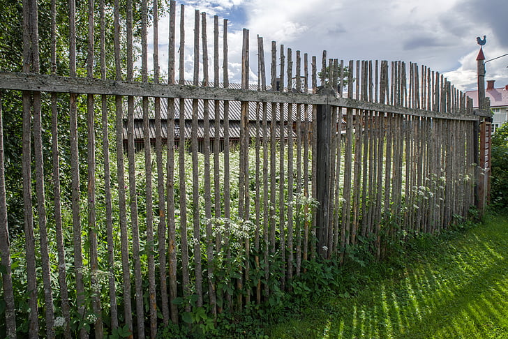 fence, light, shadow, rural Scene, nature, outdoors