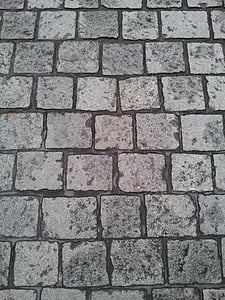 Pflastersteine, Kopfsteinpflaster, Boden, Textur, Steinen, Straße, entfernt