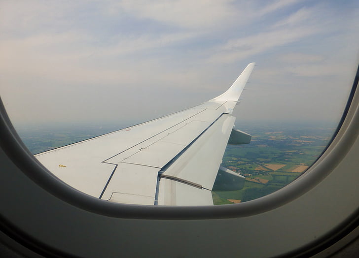 okno, miejsce przy oknie, samolot, Widok, krajobraz, latać, podróży