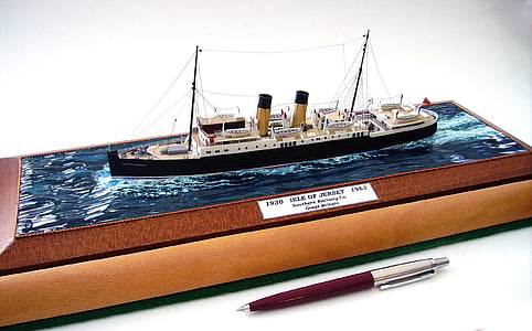 modelo, de la nave, Cruz, canal, ferry, hechas a mano