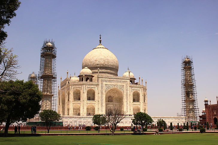 Taj, restaurering, berømte, Indien, rejse, arkitektur, bygning