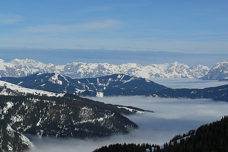 Alpski, gore, sneg, alpsko panoramo, gorskih, rock, počitnice