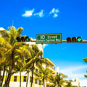 Miami, rue, Floride, jours fériés, vacances, é.-u., Tourisme