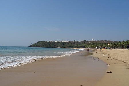 stranden, havet, Arabian, Goa, Bogmalo, Indien