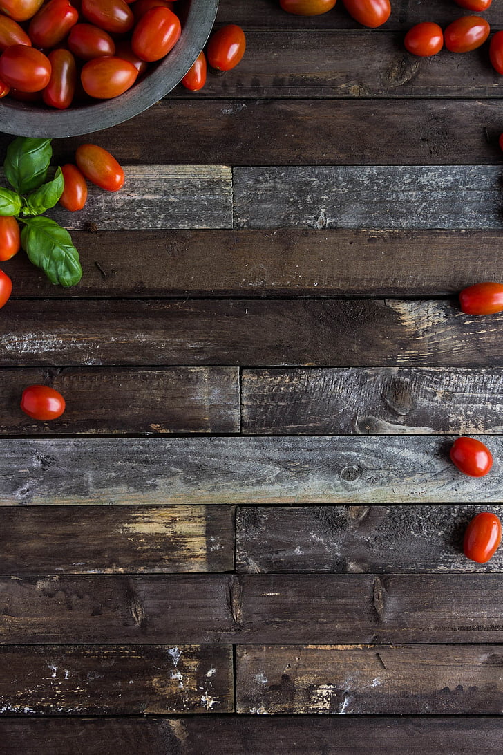 cherry tomatoes, backgorund, food, tomatoes, wooden, wood, red