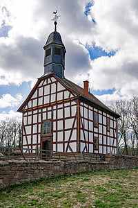 Neu-anspach, Hesse, Alemania, Parque de Hesse, casco antiguo, Fachwerkhaus, truss