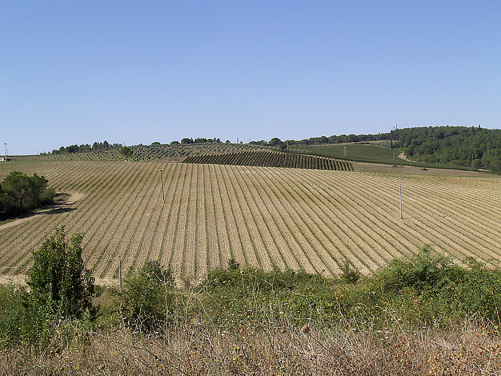 Toskánsko, krajina, Itálie