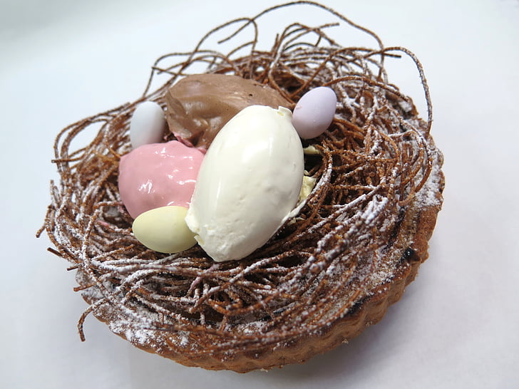 Húsvét, Pack, Franciaország cukrászda, tojás, torta, Brûlé, torta