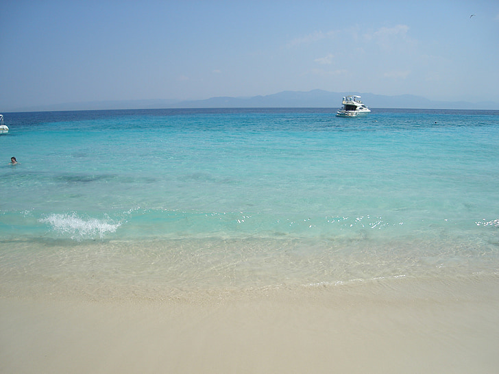 Cristall, Mar, platja, l'estiu, antipaxoi, Grècia, vacances