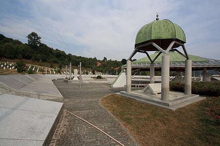 Bosna, hezegovina, Srebrenici, potacari, spomenik