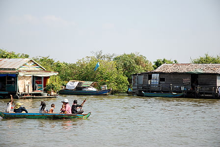cambodia, pile-dwelling, times, family, southeast asia