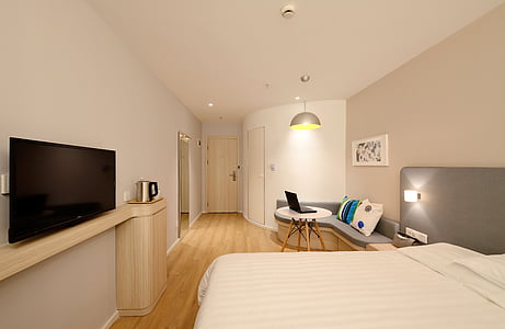 hotel, guest room, new, domestic Room, apartment, indoors, modern