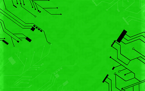 grøn baggrund, kredsløb, computer, Internet, teknologi, Web, udvikleren