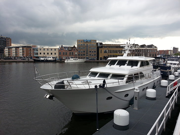 navire, Yacht, port, Delft, Holland, Pays-Bas, Trueb
