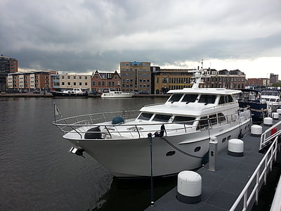 nave, Yacht, porta, Delft, Olanda, Paesi Bassi, trueb
