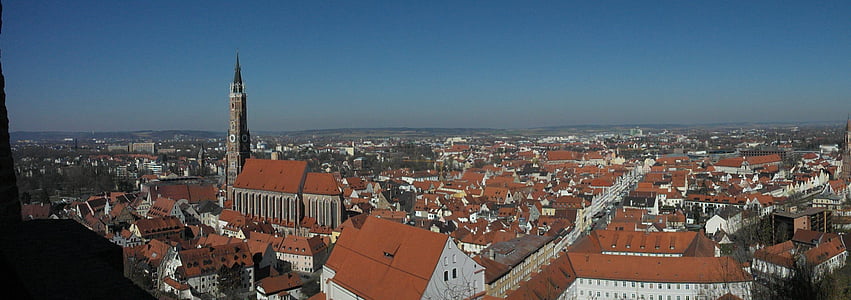 landshut, city, bavaria, historically, trausnitz castle, places of interest, middle ages