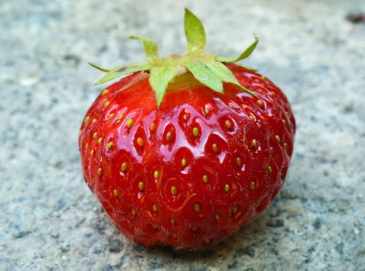 jordbær, Bio, frugt, rød, moden, Sød