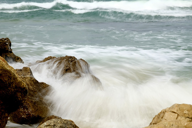 тривалого впливу, море, камені, хвиля, Surf