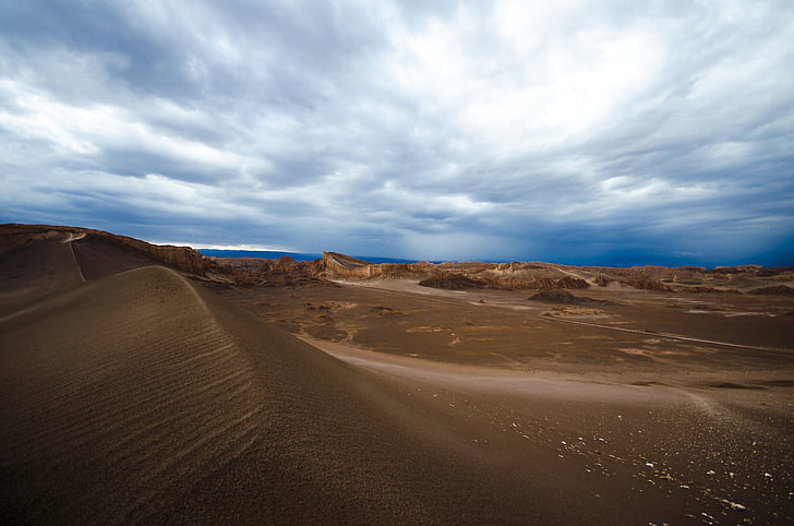 arid, barren, clouds, desert, dry, landscape, nature