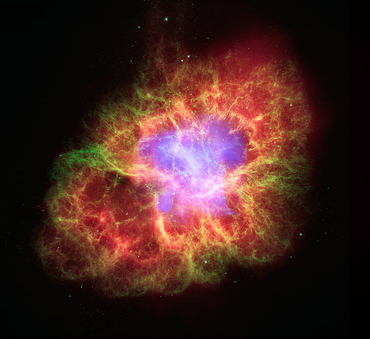 crab nebula, space, m1, ngc 1952, taurus a, glow, universe