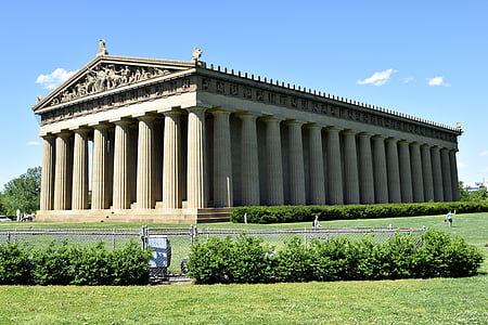Partenonas, šimtmečio parkas, Nashville, Tenesis, istorinis, replika, parkas