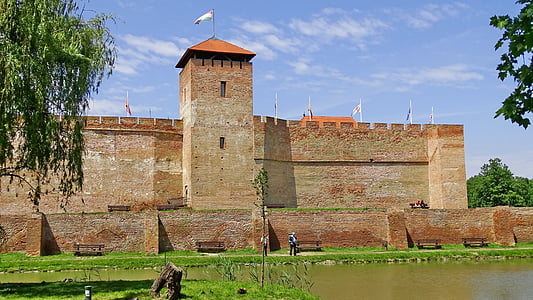 Hongrie, Gyula, Château, Moyen-Age, médiévale