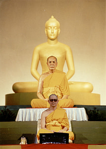phrathepyanmahamuni, budistu, augšpusē, vadītājs, WAT, Phra dhammakaya, templis
