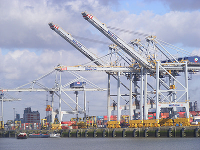Antwerpen, Hafen, h, Belgien, Dock, Öltank, krank