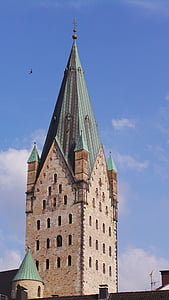 Paderborn, Dom, rumah, Jerman, Menara, abad pertengahan, arsitektur