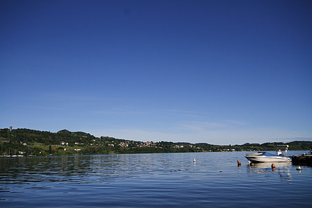 Lago de viverone, paisaje, Lago, Italia, vista, agua