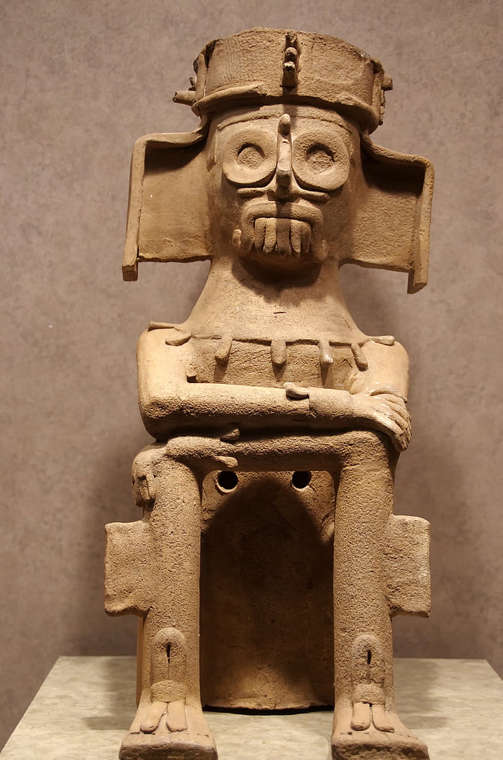 mexico, anthropological museum, mesoamerica, pottery, statue, art, columbian