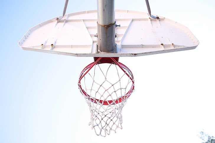 basket, campo da pallacanestro, rete di basket, gioco della palla canestro, palla da basket netto, Sport, Corte