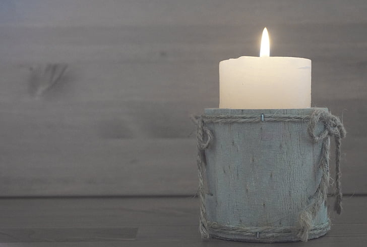 candle, wooden, decoration, holiday, decorated, design, country