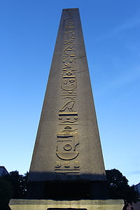 Obeliskas, hieroglifai, Egiptas, Egizio, Turkija, Stambulas, dangus