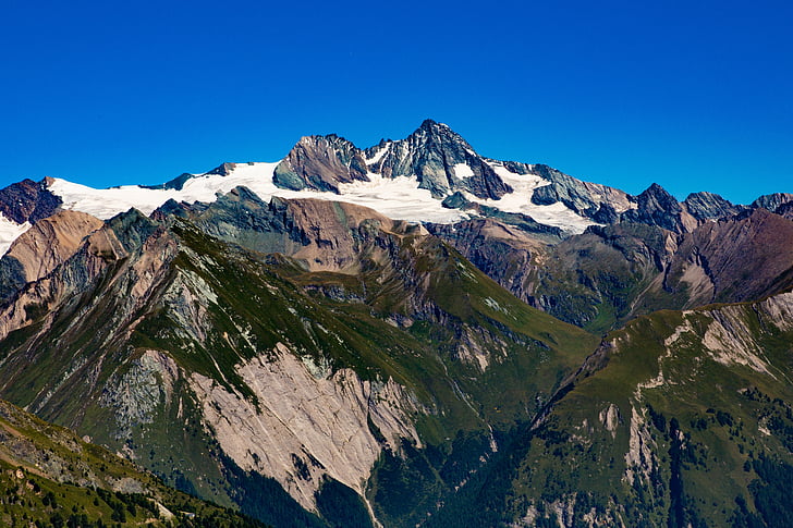 Urlaub, Berge, Natur, Blau, Outlook, in Südtirol, Berglandschaft