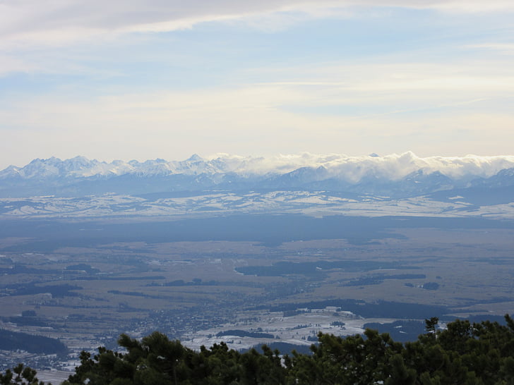 Tatry, top de Babia, montanhas, Eslováquia, montanha, paisagem, o nevoeiro