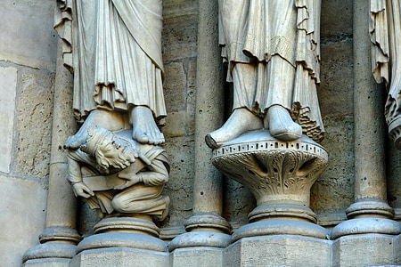 Frankrijk, Parijs, kerk, detail