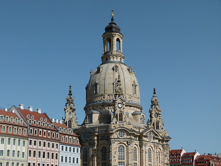 Drážďany, Frauenkirche, kostel, Sasko