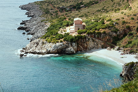 Sicília, Príroda, more, vody, Rock - objekt, Príroda, žiadni ľudia