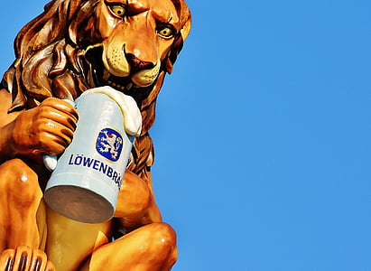 Löwenbräu, Oktoberfest, olut, panimo, Lion, München, Baijeri