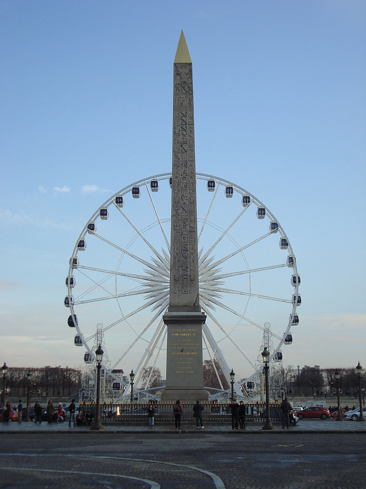 Paris, le concorde, roue, France, capital