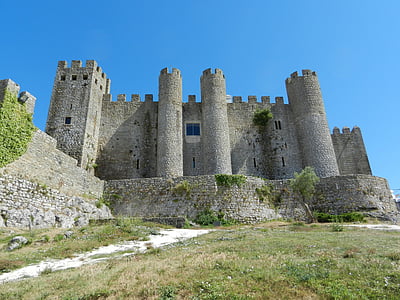 pevnost, Obidos, Portugalsko, hrad