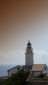 Faro, Mediterráneo, mar, Costa, Isla, atmosférica, Estado de ánimo del cielo