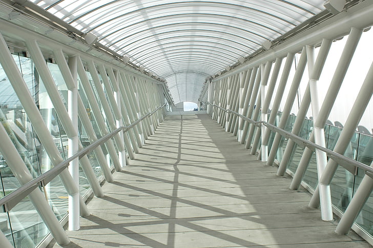 schodiště, cross chůze, Most, Architektura, uvnitř