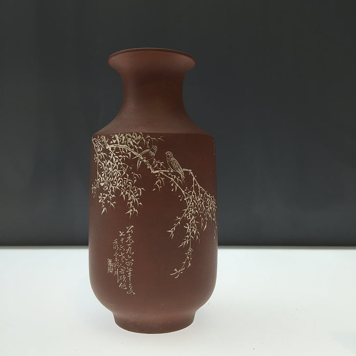 purple, ear bottle, master, gold, pottery, vase, jug