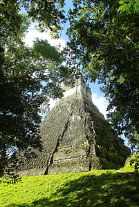 Gvatemala, Tikalis, Majai, Kolumbijos civilizacijos, Piramidė, Didžioji piramidė, griuvėsiai